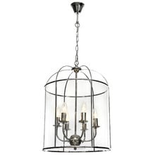 Clovelly 6 Light Glass Pendant
